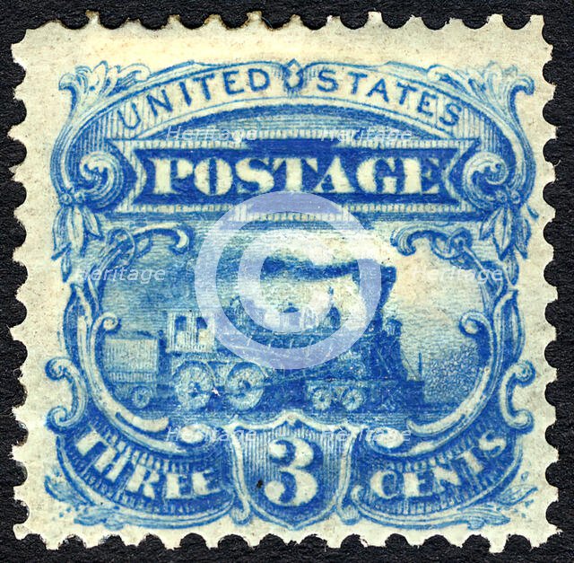 3c Steam Locomotive essay, 1869. Creator: Unknown.