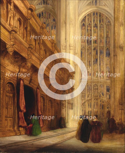 King's College Chapel--Cambridge, 1837. Creator: David Roberts.