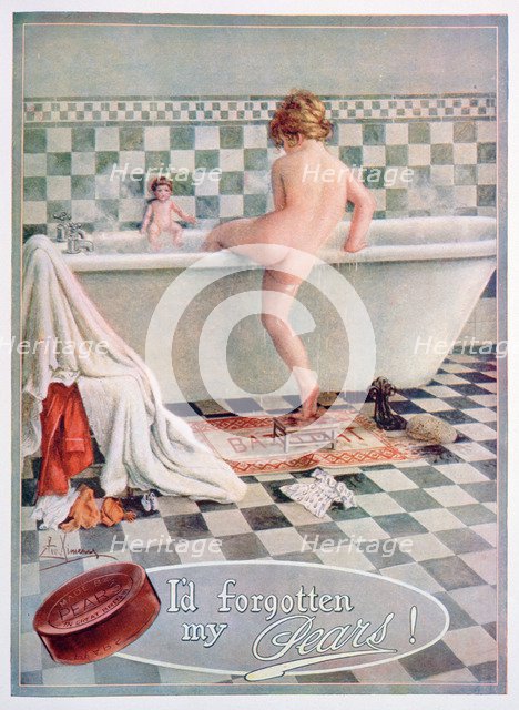 Pears soap advert, 1922. Artist: Unknown