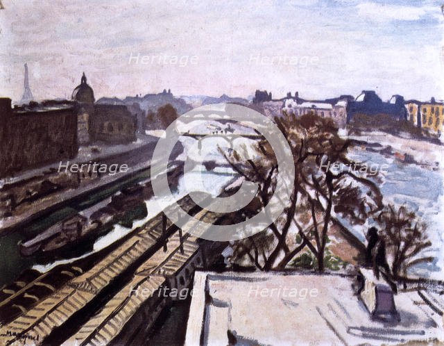 'View of the Seine and the Monument to Henry IV', c1906.  Artist: Albert Marquet