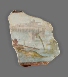 Fresco Fragment with Nilotic Landscape, A.D. 1-79. Creator: Unknown.