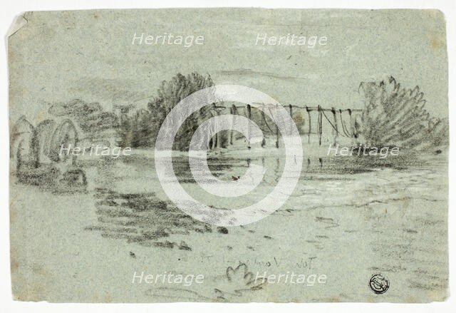 Stream and Trestle Bridge, n.d. Creator: William Turner.
