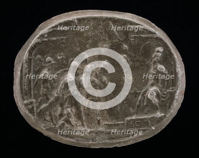 The Continence of Scipio [original sense], c. 1540. Creator: Giovanni Bernardi.