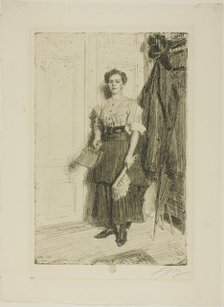 The New Maid, 1909. Creator: Anders Leonard Zorn.