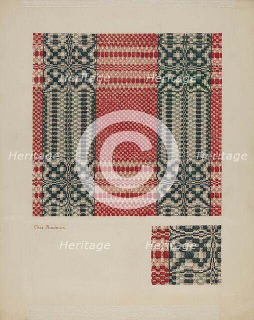 Coverlet, 1935/1942. Creator: Charles Roadman.