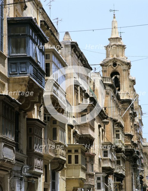 Balconies, St Paul's Street, Valletta, Malta