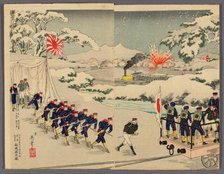 Sino-Japanese War, Japan, 1895. Creator: Kobayashi Ikuhide.
