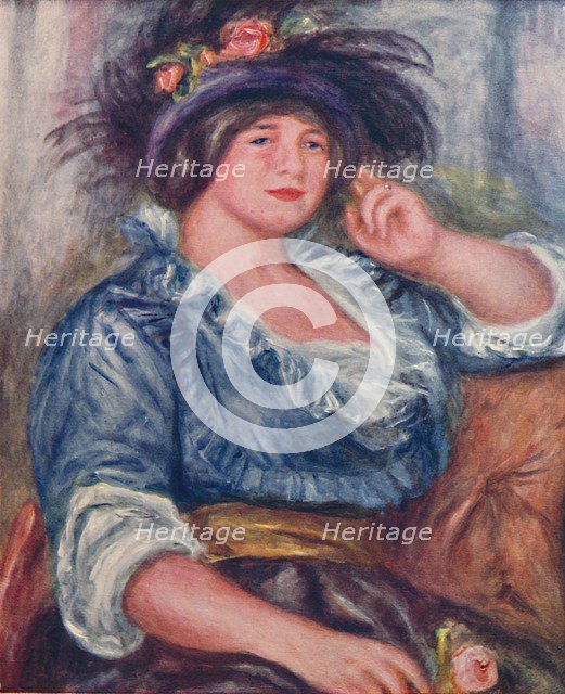 'Girl with a Rose', 1913, (1923). Artist: Pierre-Auguste Renoir.