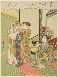 Tamonten, from the series "The Seven Gods of Good Luck in Modern Life (Tosei Shichi Fukujin)", c1769 Creator: Suzuki Harunobu.