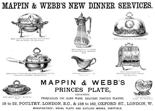 Advertisement for Mappin & Webb’s New Dinner Services, 1890. Creator: Unknown.