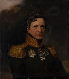 Portrait of General Pyotr Lvovich Davydov (1781-1842). Creator: Dawe, George (1781-1829).