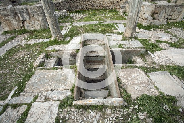 A basilica in Bulla Regia, Tunisia. Artist: Samuel Magal