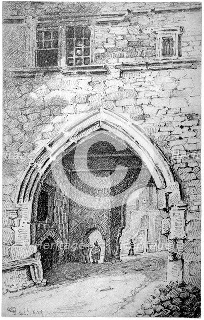 View of King John's Gate in the Abbey of St Saviour, Bermondsey, London, 1807.                       Artist: George Shepherd