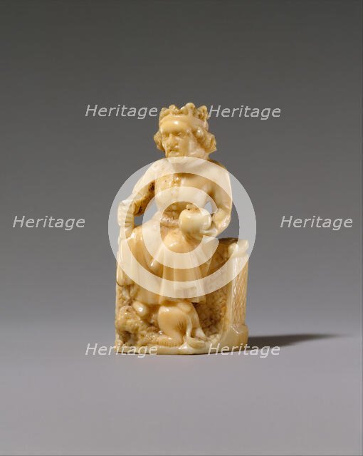 Chess Piece in the Form of a King, German, 1350-1400. Creator: Unknown.