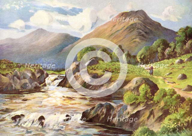 'On The River Conan, Ross-Shire', 1924-1926.Artist: HC Begg