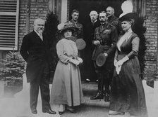 King Geo., Poincare & wives, 10 Jul 1917. Creator: Bain News Service.