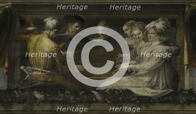 Concert with violin, lute and spinet, 1550-1552. Creator: Niccolò dell'Abate (1509/12-1571).