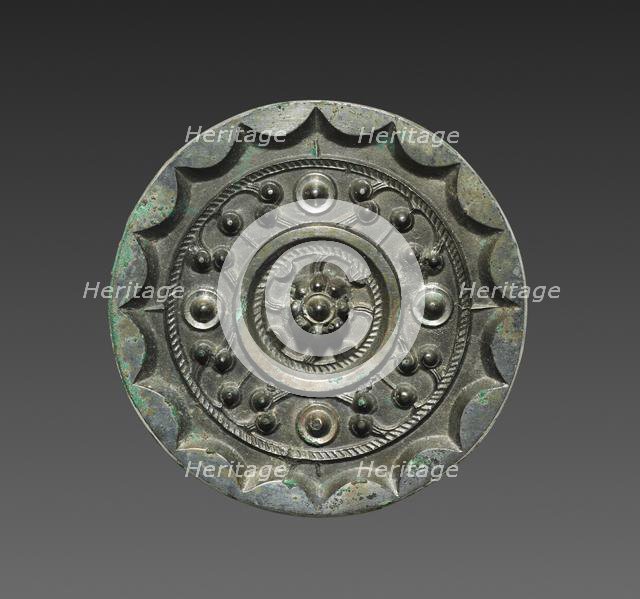 Mirror with Clouds and Nebulae, 200-100 BC. Creator: Unknown.