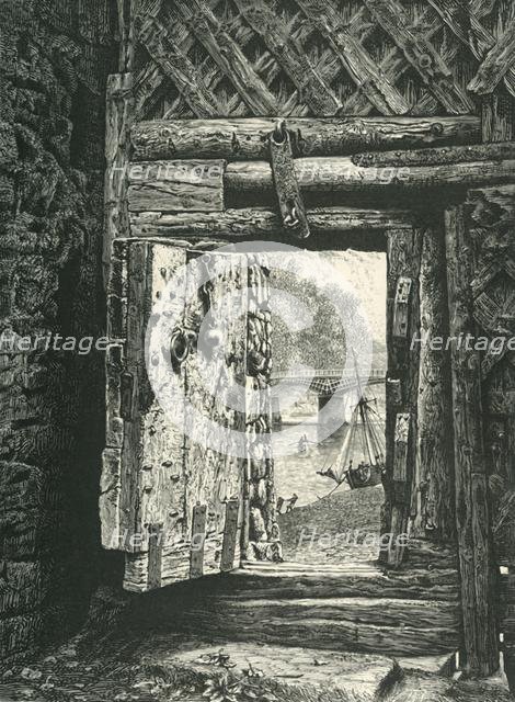 'A Peep through the Gateway, Chepstow Castle', c1870.