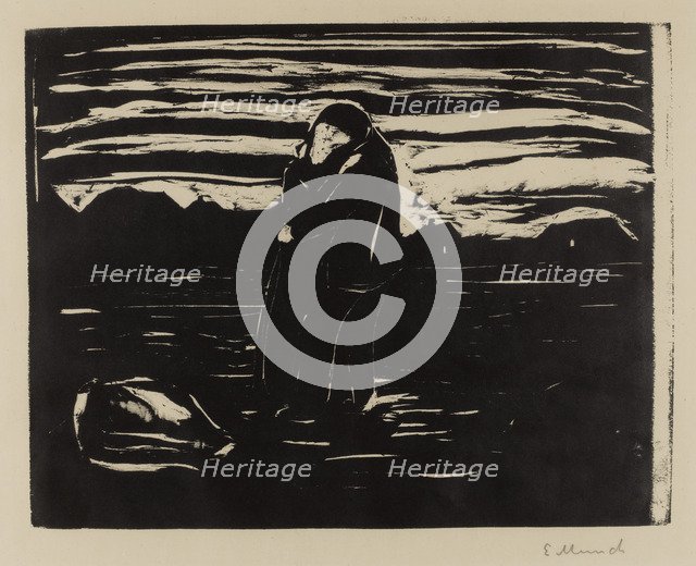 Kiss in the Field, 1905. Artist: Munch, Edvard (1863-1944)