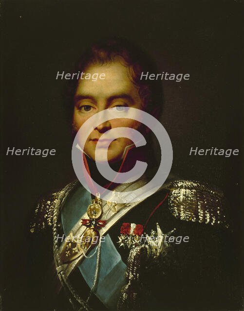 Portrait of Charles Ferdinand d'Artois, Duke of Berry (1778-1820), 1820. Creator: Thuaire, Jean-François (1794-1823).