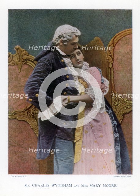 Charles Wyndham and Mary Moore, English actors, 1901.Artist: Barraud