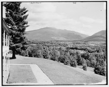 Mt. Cannon & Mt. Kinsman from Forest Hill Hotel, Franconia Notch, White Mountains, c1890-1901. Creator: Unknown.