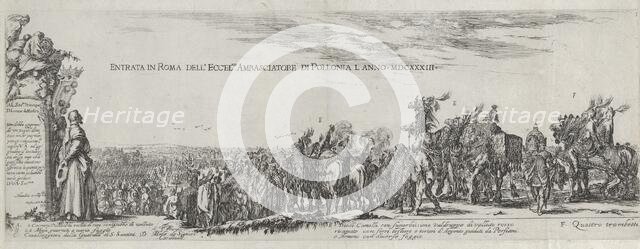 Entry of the Polish Ambassador into Rome, 1633. Creator: Stefano della Bella.