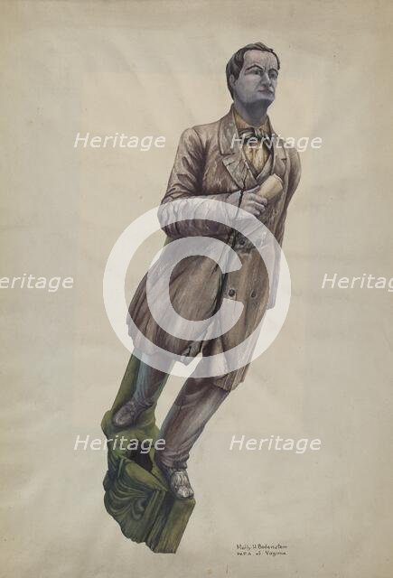 Figurehead "General Schofield", c. 1939. Creator: Molly Bodenstein.