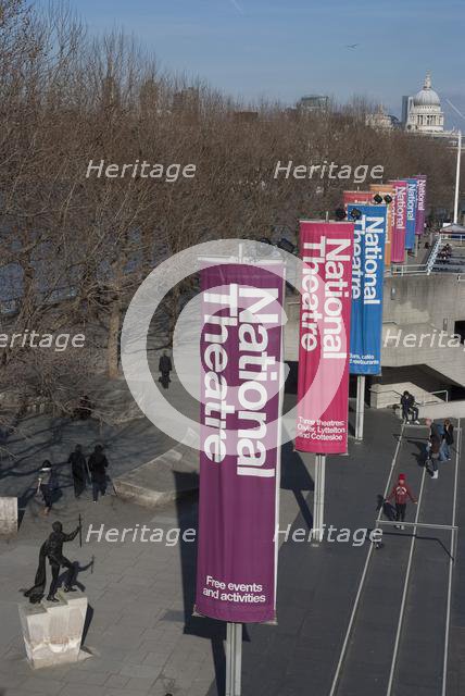 National Theatre, South Bank, London, England, UK, 16/3/10.  Creator: Ethel Davies.