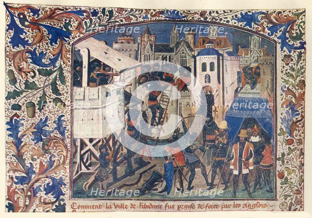 'Methods of Warfare During The Hundred Years' War', c1400, (c1930).  Creator: Unknown.