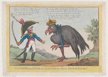 Napoleon The Little in a Rage with His Great French Eagle!!, September 20, 1808., September 20, 1808 Creator: Thomas Rowlandson.