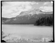 Wapta Peak from Emerald Lake, British Columbia, c1902. Creator: Unknown.