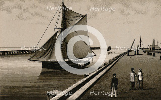 'Gorleston Pier', c1880. Creator: Unknown.