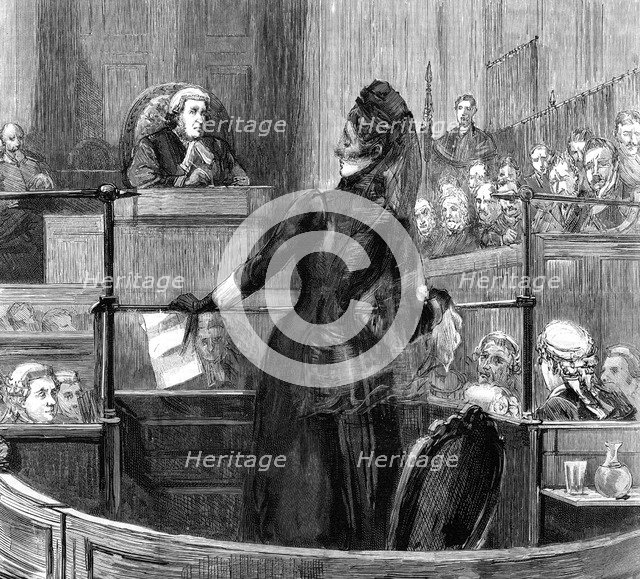 The trial of Mrs Maybrick at Liverpool, 1889. Artist: Unknown