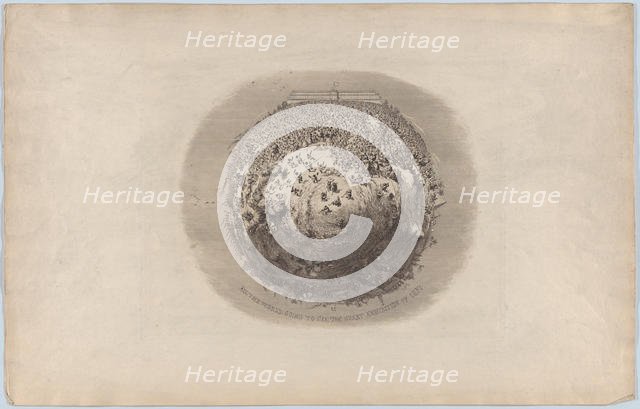 All the World is Going to See the Great Exhibition of 1851, 1851., 1851. Creator: George Cruikshank.