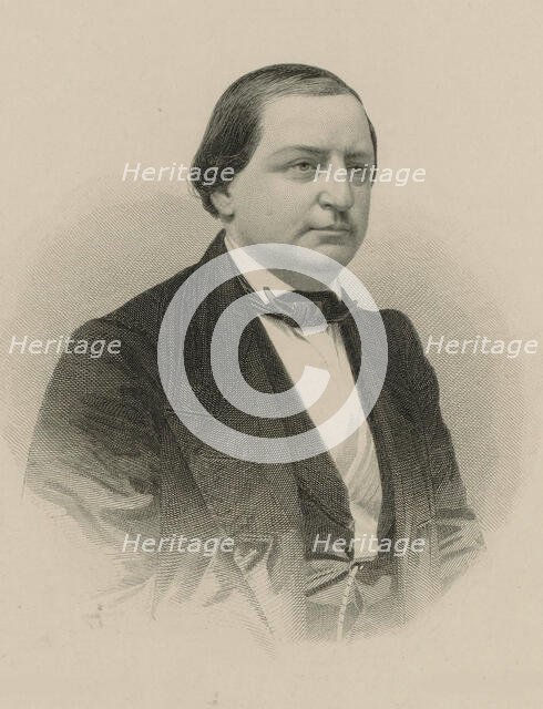 Portrait of the composer Franz Abt (1819-1885), 1870. Creator: Weger, August (1823-1892).