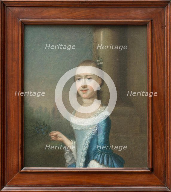 Portrait of Amarinthia Elliott, c1748. Creator: Jeremiah Theus.