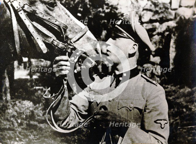 Hans Walter Zech-Nenntwich, German Waffen SS deserter, World War II, c1940s(?). Artist: Unknown