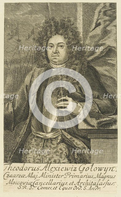 Portrait of Count Feodor Alekseyevich Golovin (1650-1706), 1706. Creator: Anonymous.