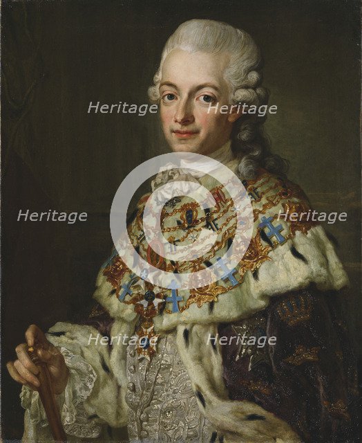 Portrait of King Gustav III of Sweden (1746-1792), ca 1773.