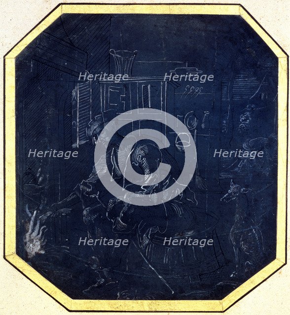 'The Prodigal Son before the Fire', early 16th century.  Artist: Master of Antwerp