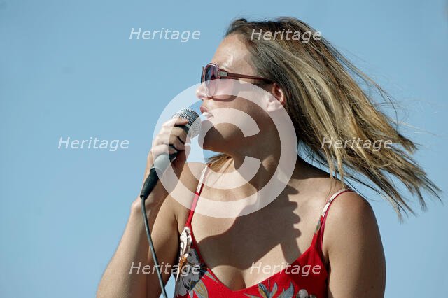 Kat Eaton, The Coalminers, Jazz on the Vine, Sevenoaks, Kent, 13 Sep 2020. Creator: Brian O'Connor.