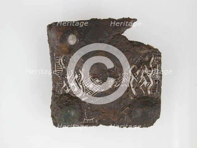 Belt Plate, Frankish, 4th-7th century. Creator: Unknown.