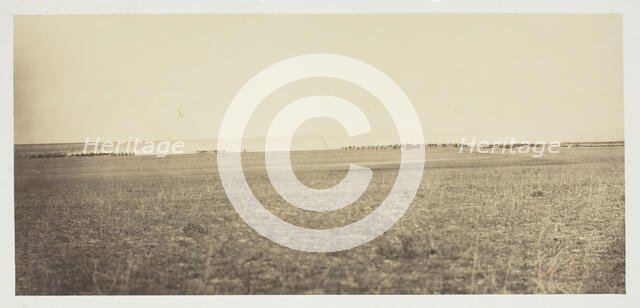 Untitled [manoeuvres], 1857.  Creator: Gustave Le Gray.