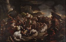 Semiramis at the defense of Babylon, Second Half of the 17th century. Creator: Giordano, Luca (1632-1705).