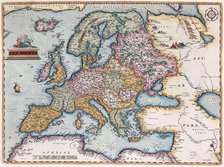 Europae (From: Theatrum Orbis Terrarum), 1579. Artist: Ortelius, Abraham (1527-1598)
