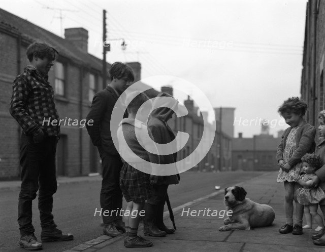 A street scene in Middlesborough, Teesside, 1964.  Artist: Michael Walters