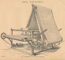 Wool Machinery: Ferrabee & Co.'s Wool Lap Machine, c1880. Artist: Unknown