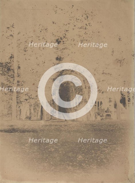 [Gardens of the Château de Saint-Cloud], ca. 1853. Creator: Louis-Rémy Robert.